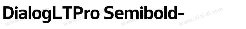 DialogLTPro Semibold字体转换